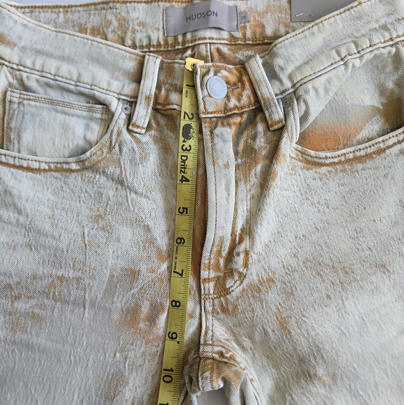 Acid Wash Hudson Skinny Distressed Jeans - Picture 8 of 13